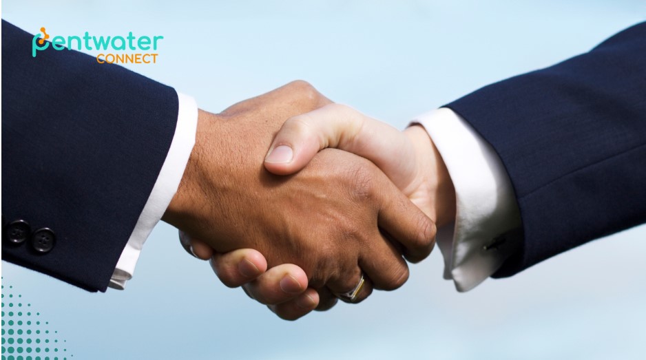 Outsource web design services: Image of a handshake representing the strong and reliable partnership you'll gain when outsourcing your web design needs.